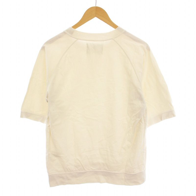 マーガレットハウエル スコットランド製 オフホワイト ラグランスリーブ ニット マーガレットハウエル MHL. Tシャツ カットソー ラグラン