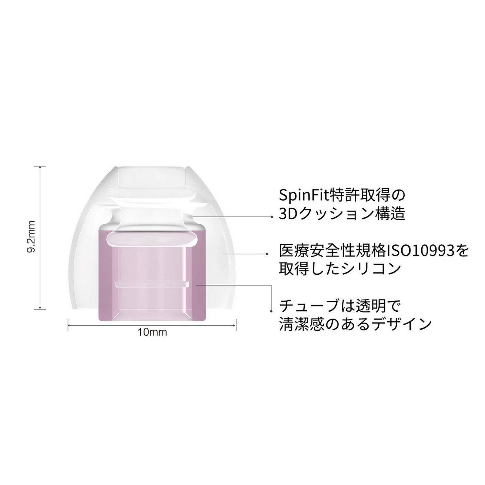 特価商品】SpinFit スピンフィット CP100＋ 有線イヤホン向け