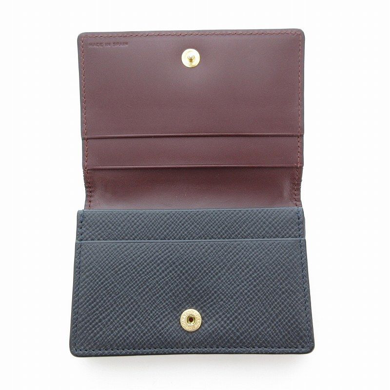 スマイソン SMYTHSON 名刺入れ カードケース レザー 革 ダーク