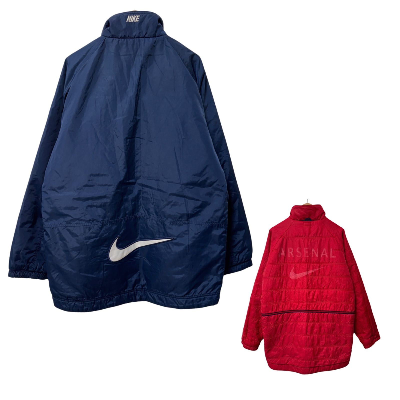 古着90s NIKE アーセナル ナイロンジャケット 90s ナイキ アーセナル ナイロンジャケット XL相当 リバーシブル