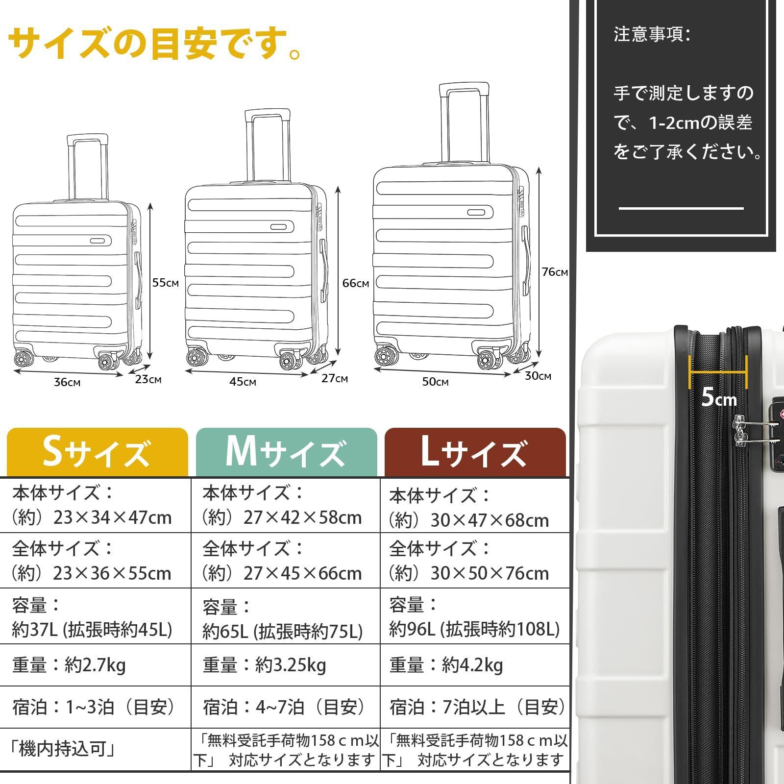 ファスナータイプ 軽量