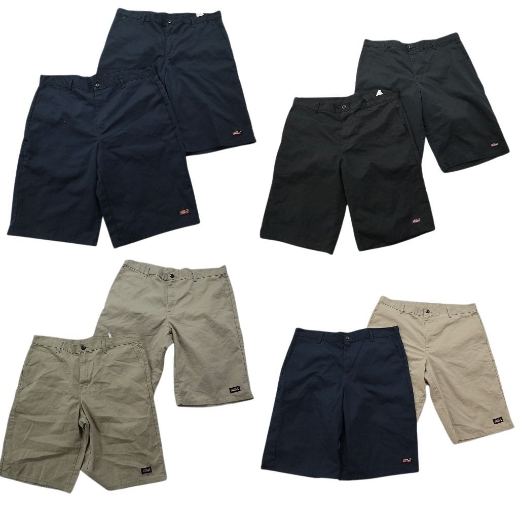古着卸 ディッキーズ Dickies ワークショートパンツ 8枚セット メンズ 38 ブラック ベージュ ネイビー 古着 NA4876
