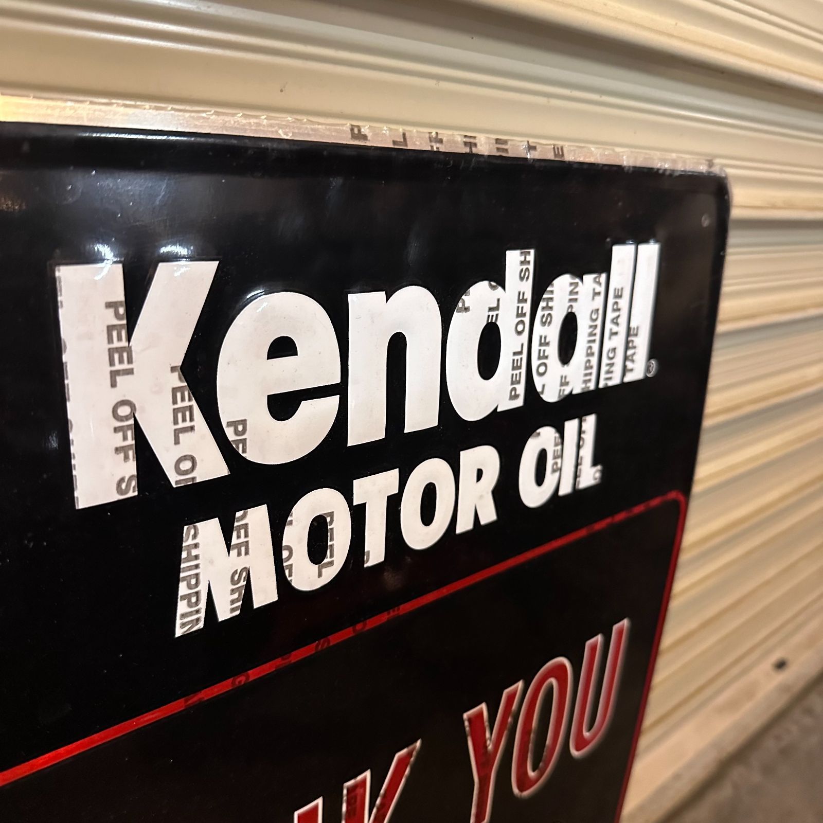 Kendall MOTOR OILヴィンテージ看板 / 1980's l Sign Kendall Motor