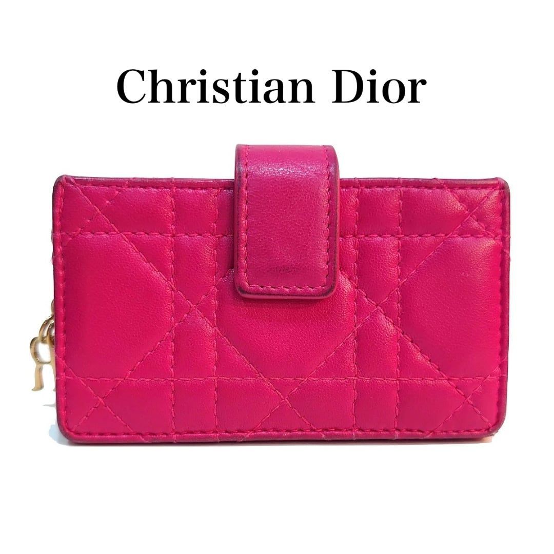 クリスチャンディオール Dior 名刺入れ ピンク Christian Dior