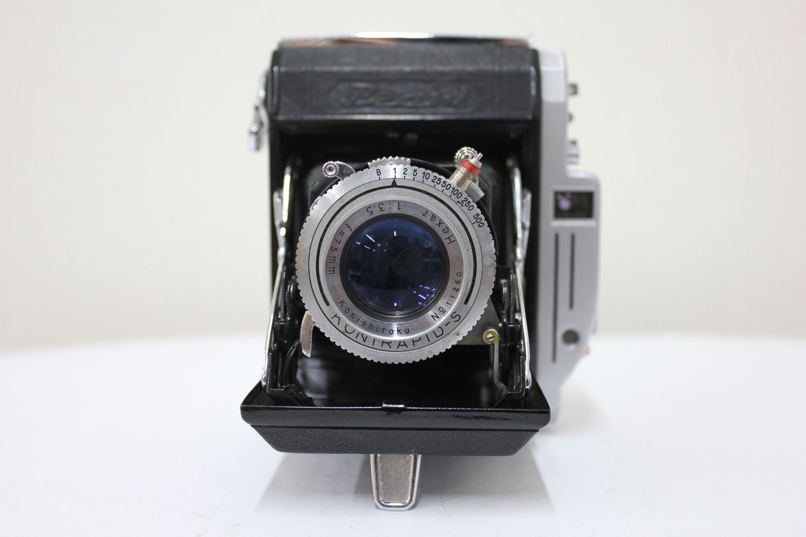 パール Pearl II Hexar 75 mm F 3 5 蛇腹カメラ e 3095