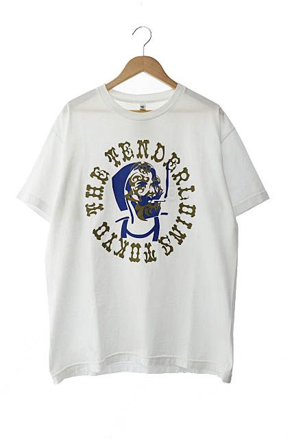 テンダーロイン TENDERLOIN 21SS TEE C.Z.Z.M ジグザグ&ボルネオ スカル プリント 半袖 Tシャツ L 白 ホワイト  ブランド古着ベクトル 中古 240514 - メルカリ