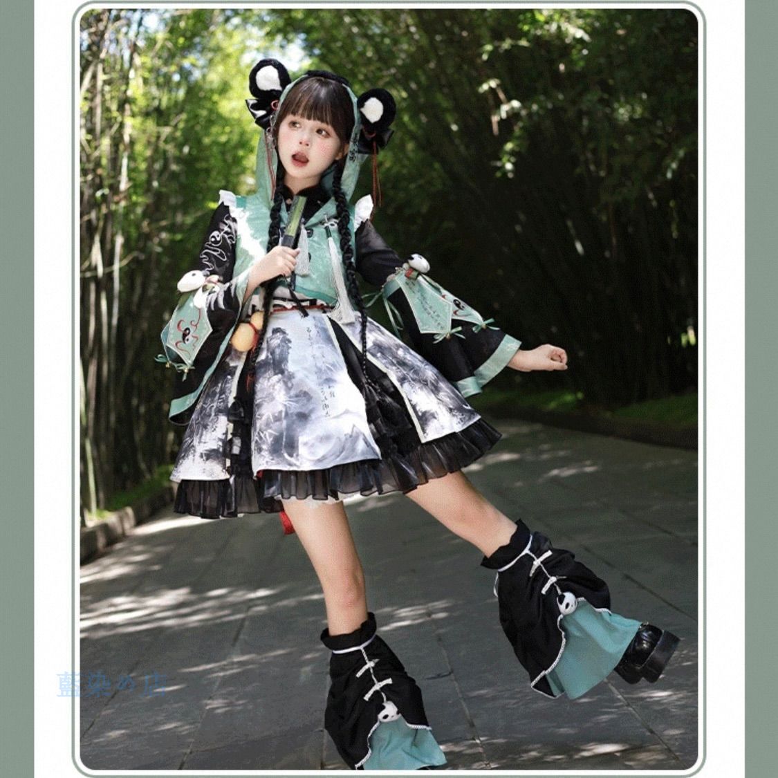 竹林妖精スタイルの魅惑ワンピース｜病みかわいい＆ゴスロリデザイン｜サブカル服セット