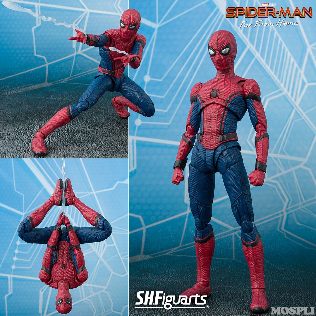 S.H.Figuarts (피규아츠) 스파이더맨 논스케일 컬러 액션 피규어 스파이더맨: 파 프롬 홈 반다이 스피리츠 미개봉 정품