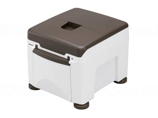 2営業日で発送 パナソニックエイジフリー ポータブルトイレ ラフィーネキューブ PN-L30401W ホワイト プラスチック便座