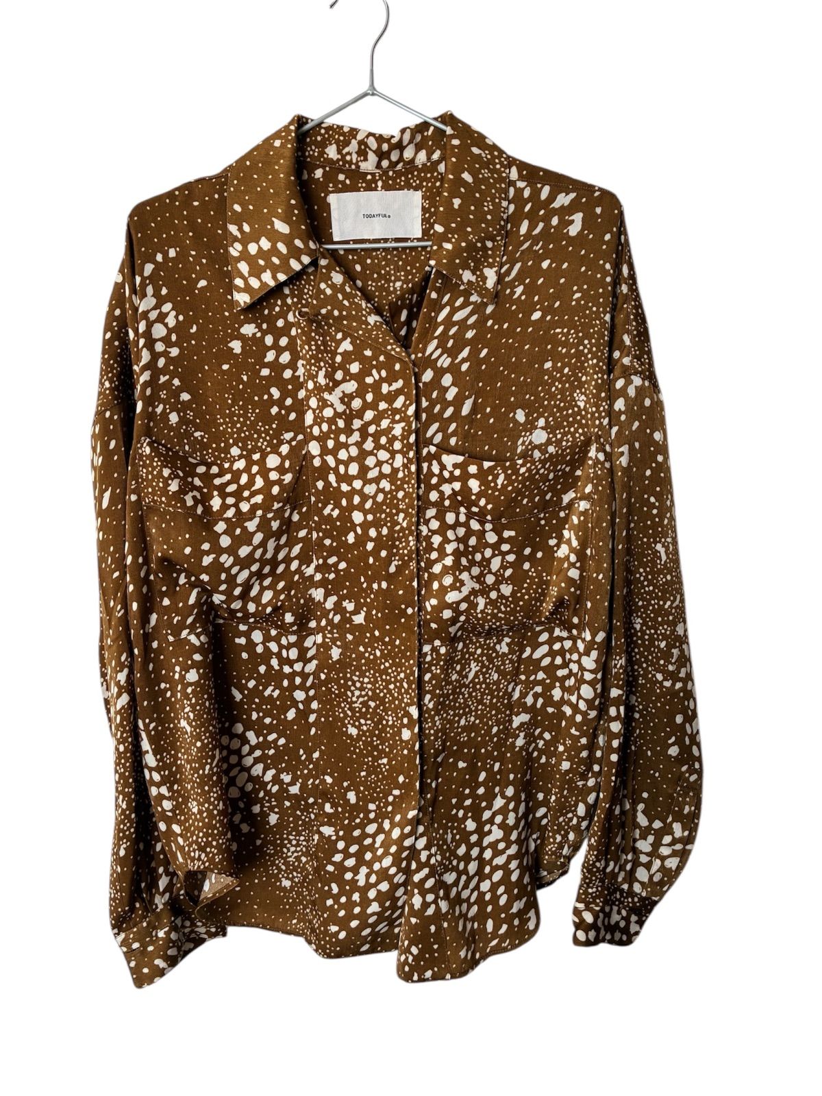 TODAYFULブラウン 長袖シャツ TODAYFUL 「TODAYFUL」 長袖シャツ FREE チョコ レディース : ZOZOTOWN