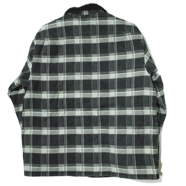 SUPREME Faux Fur Collar Flannel Shirt XL - メルカリ