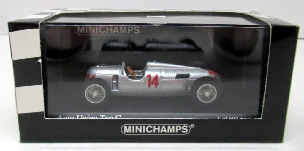 ポールズモデルアート 1 43ミニチャンプス AUTO UNION TYP C Humgarian GP 1936 Achille varzi