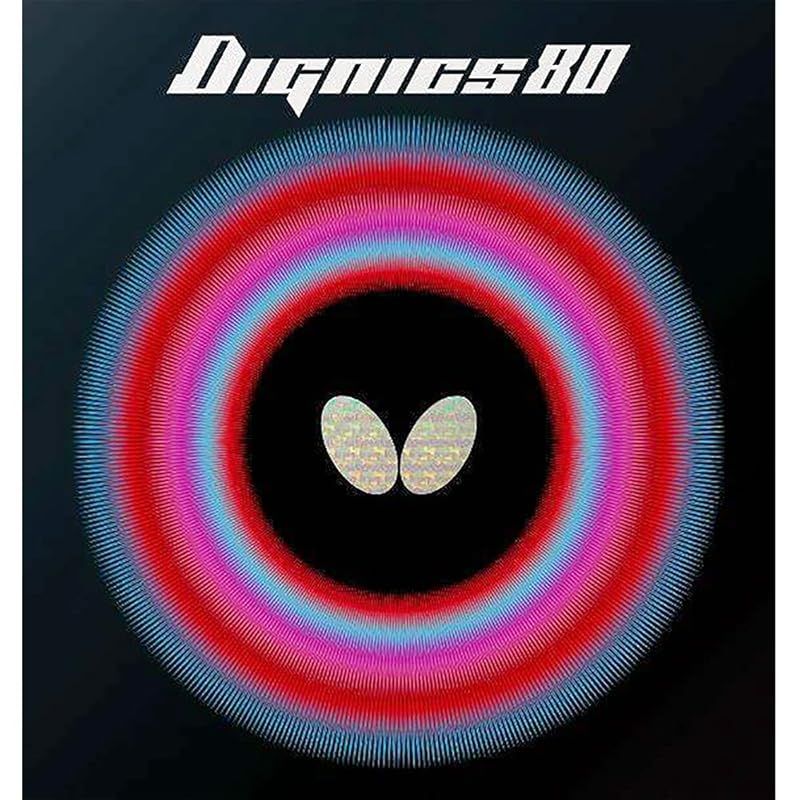 バタフライ(Butterfly) 卓球 ラバー ディグニクス 80 裏ソフト ハイテンション ブラック 厚 1