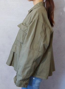 Johnbull(ジョンブル) 【TOP KHAKI】BDU SHIRT レディーストップス
