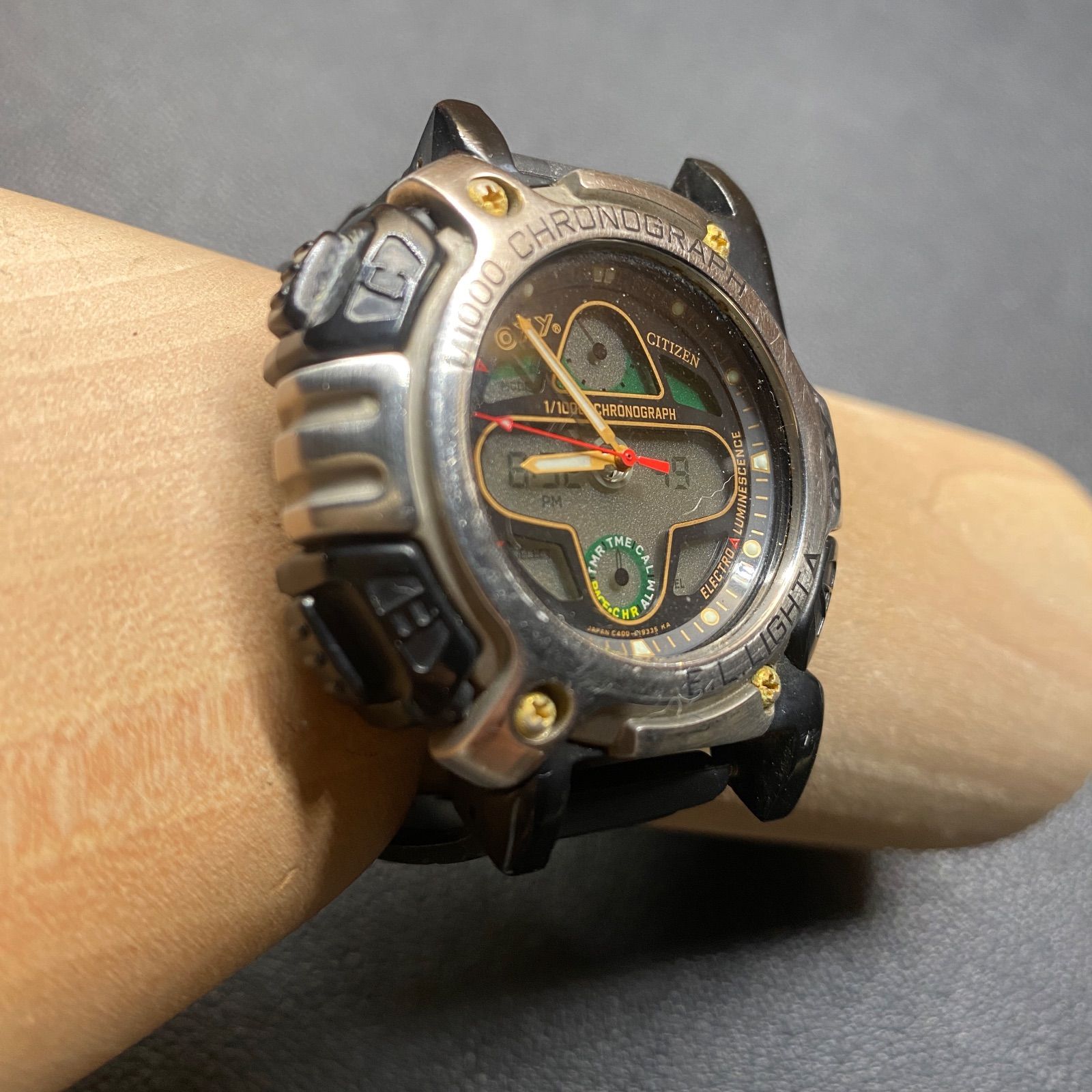稼動品 美品 CITIZEN シチズン OXY オキシー ダイバーズウォッチ BT 