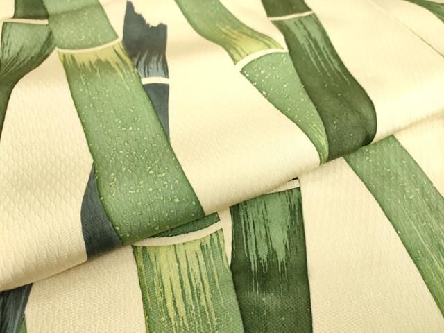 平和屋着物▽訪問着 単衣 手描き 南天文 正絹 逸品 BAAS8039yc 平和屋