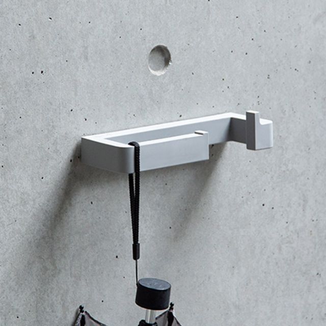 エントランスフック 玄関 多目的 フック アルミ 傘掛け リードフック ｖik グレー 幅200×奥行75×高さ39mm 1台単位 森田アルミ工業 耐荷重10kg 屋外用 柔らか素材 袋掛け 折りたたみ傘 ペット 散