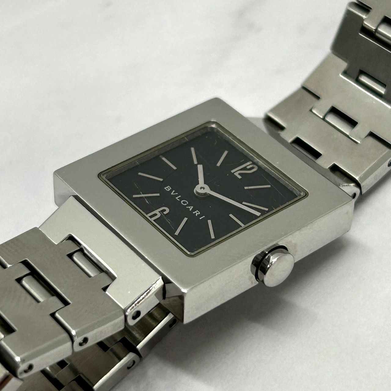 良品/電池交換済】ブルガリ BVLGARI クアドラード SQ22SS 腕時計