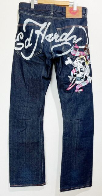 Ed Hardy（ エドハーディー）2008 刺繍 デニムパンツ【A31030-007