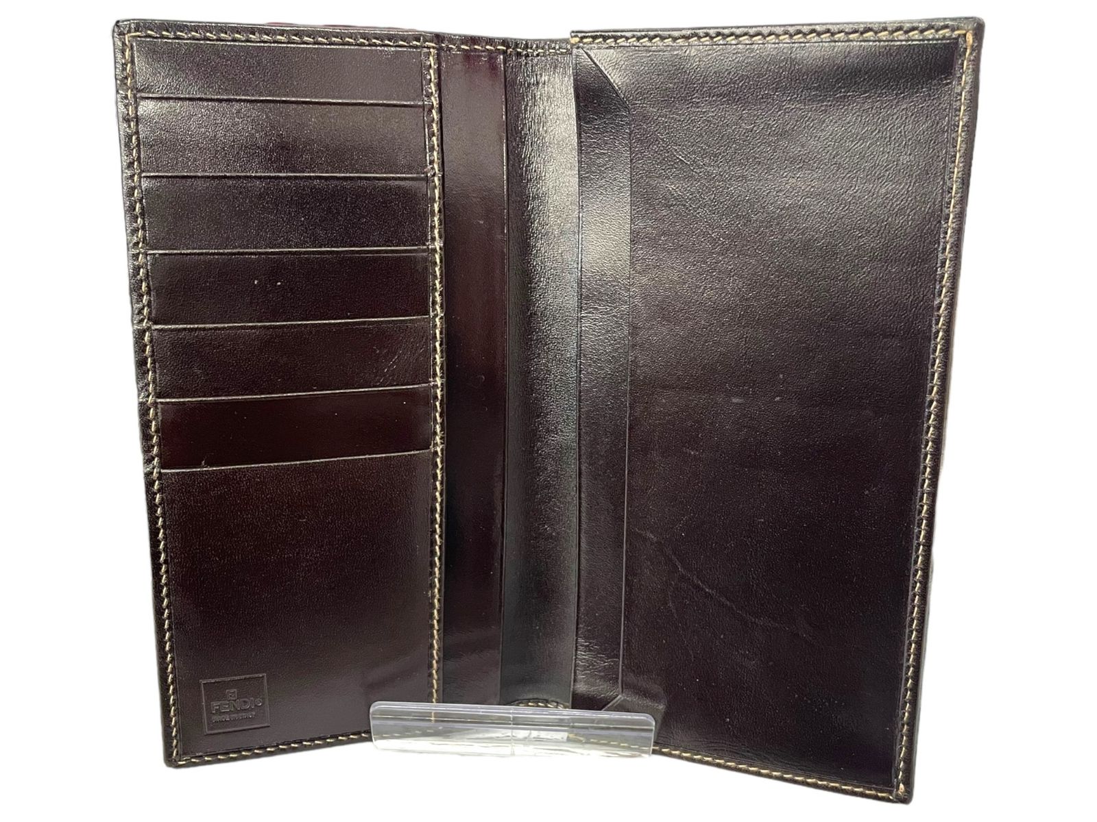 Fendi FFロゴ長財布 ブラウン FENDI (フェンディ) 札入れ FFロゴ ヴィンテージ 長財布