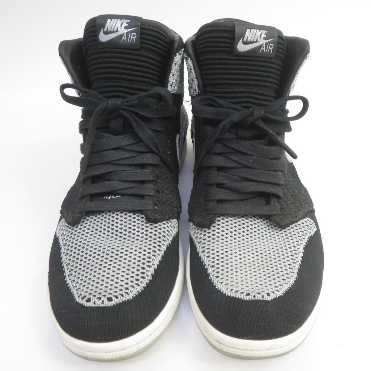 NIKE/エア ジョーダン 1 レトロ HI フライニット/919704-003 JORDAN BRAND AIR JORDAN 1 RETRO HI FLYKNIT BLACK/WOLF GREY