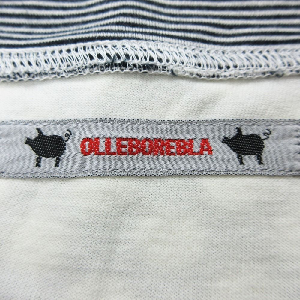 【美品】ALBEROBELLO七分袖カットソー ぶたさん動物刺繍 ピンク　フリー アルベロベロ ALBEROBELLO オレボレブラ ブタさん 刺繍 シャツ
