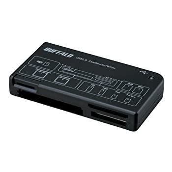 【中古】【非常に良い】iBUFFALO カードリーダー/ライター43+7 メディア対応 ブラック BSCRA26U2BK