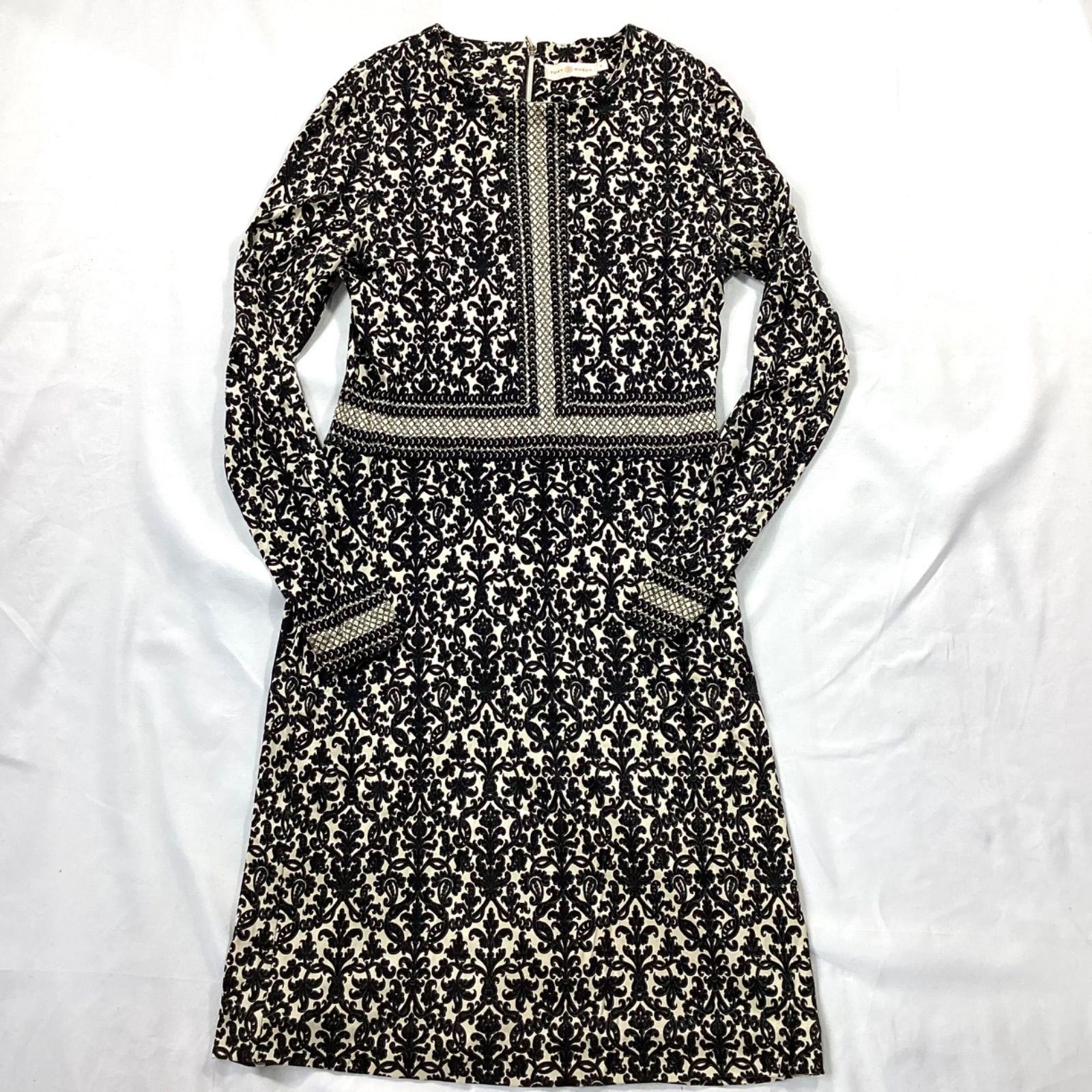TORY BURCH トリーバーチ ワンピース 総柄 シルク100% - メルカリ