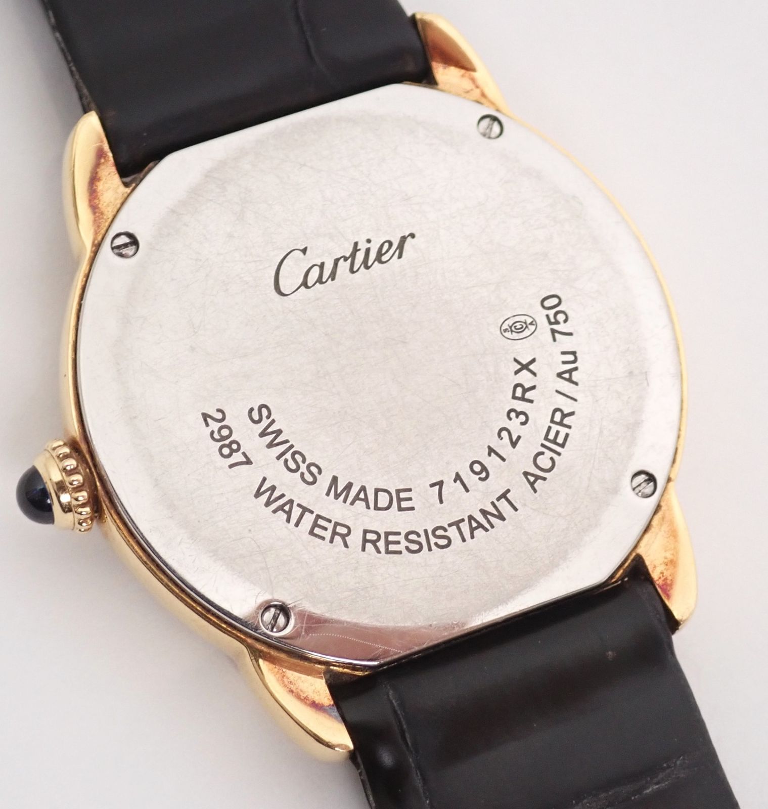 美品 Cartier(カルティエ) ロンドソロ W6700355 YG/SS/革 QZ クォーツ  