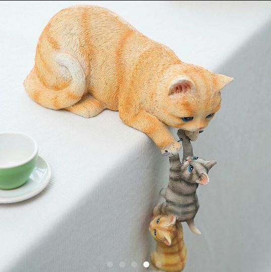 インテリア小物 猫の置物 セット オブジェ 動物 装飾 可愛い