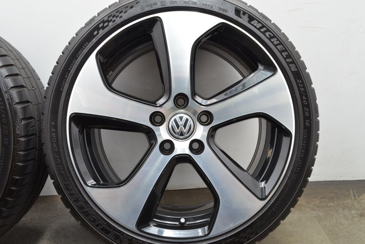 ゴルフ7.5R純正ホイール ミシュランパイロットスポーツ4付(2021年6月) ゴルフ7.5R純正ホイール ミシュランパイロットスポーツ4付き