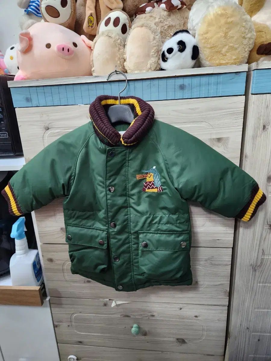 ミルクマイル 子供用 グリーン ダウン ブルゾン 90 48