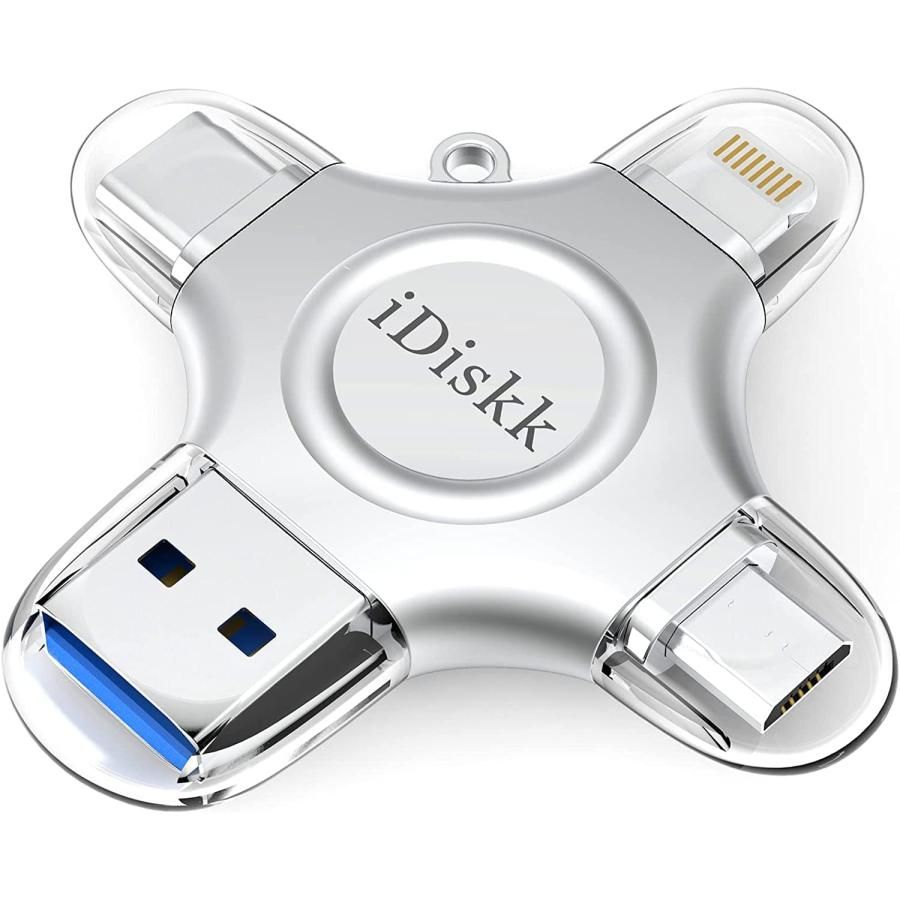 高品質，限定セール Apple認証 MFI取得 iDiskk 4in1 ( lightning / MicroUSB / Type-C / USB3.0 )  高速伝送 128GB その他