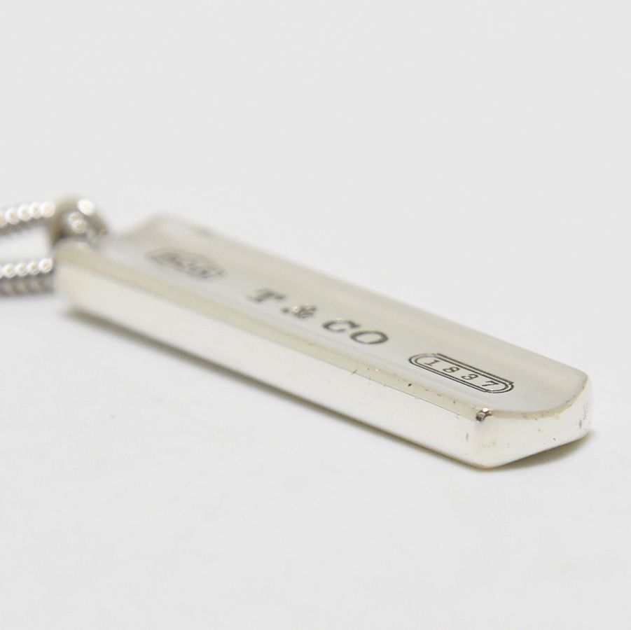 TIFFANY ティファニー　1837　プレート　ネックレス　SV925 TIFFANY&Co. TIFFANY&CO. ティファニー 1837 バー ネックレス