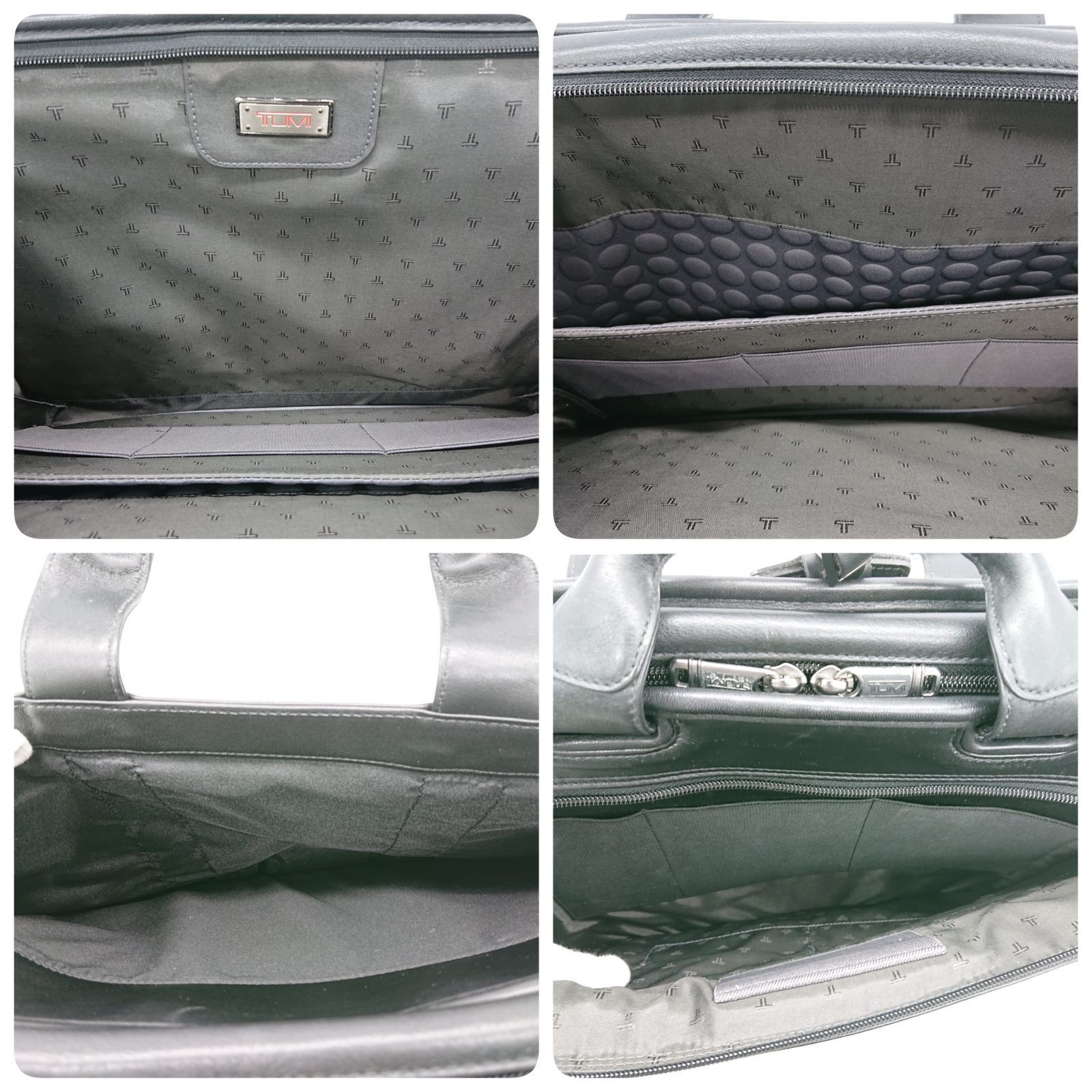TUMI ビジネスバッグ 2way 96111D4 アルファスリムラージスクリーン ブラック レザー KARIMZIABAT_FR