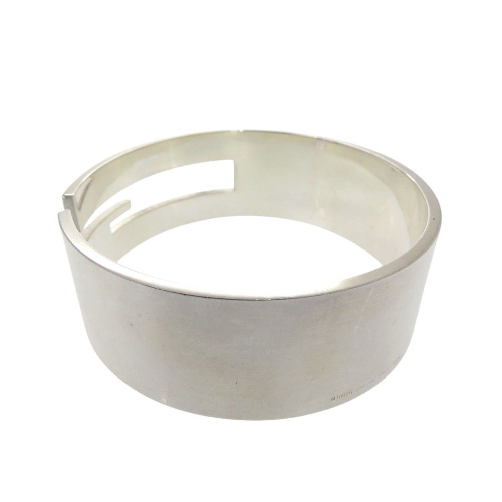 GUCCI シルバーバングル GGロゴ 楽天市場】【動画有】グッチ GUCCI バングル ブレスレット ロゴ