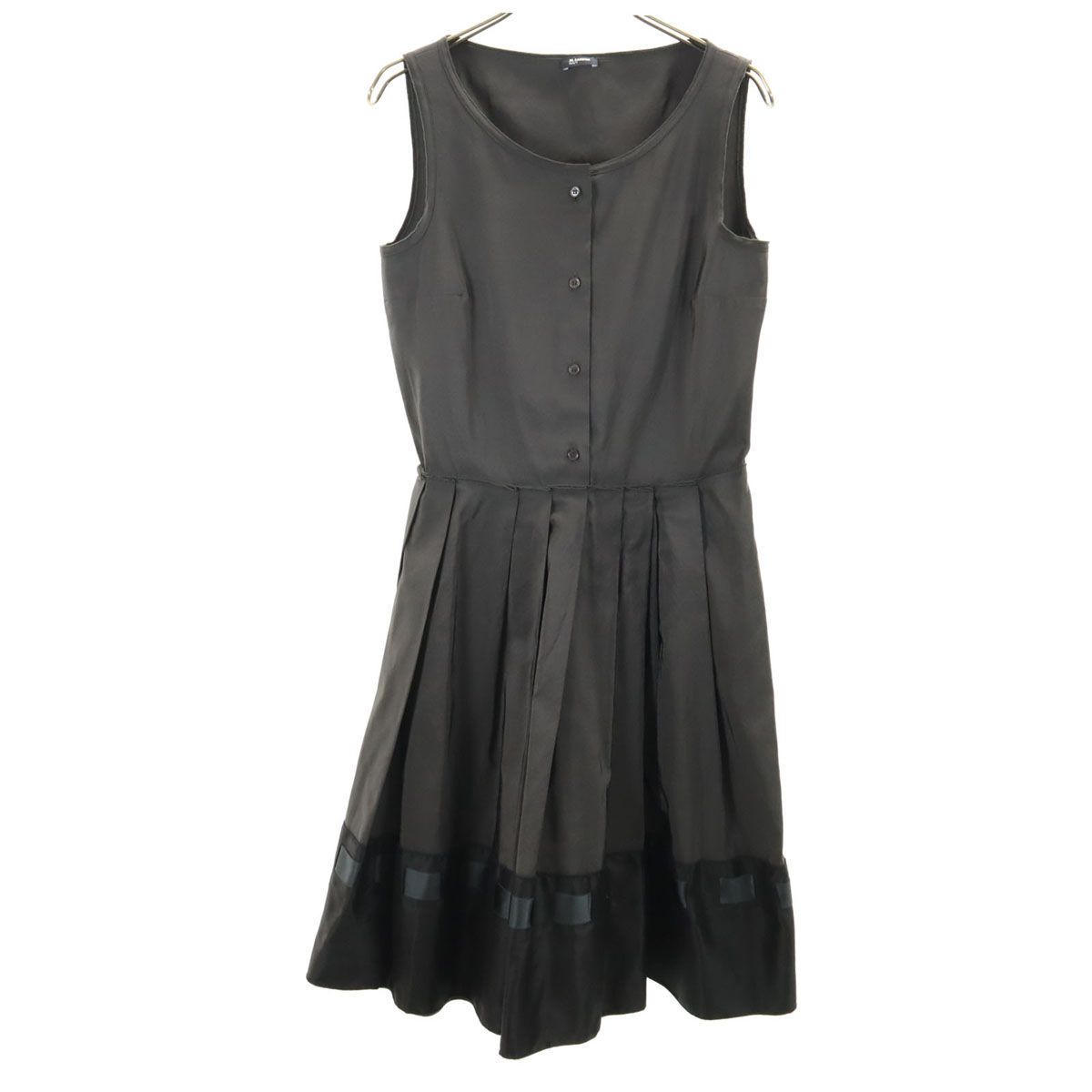 JIL SANDER NAVY ジルサンダーネイビー イタリア製 シルクブレンド 