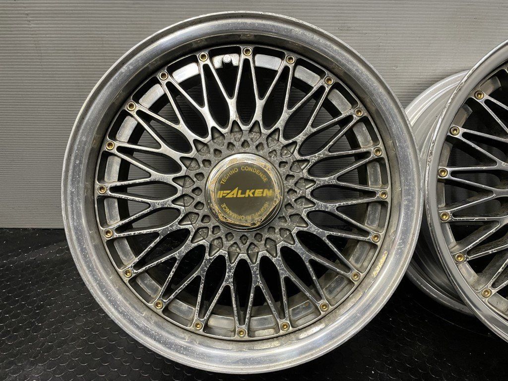 旧車ホイール FALKEN ファルケン 社外ホイール 15インチ 4本 6.5 