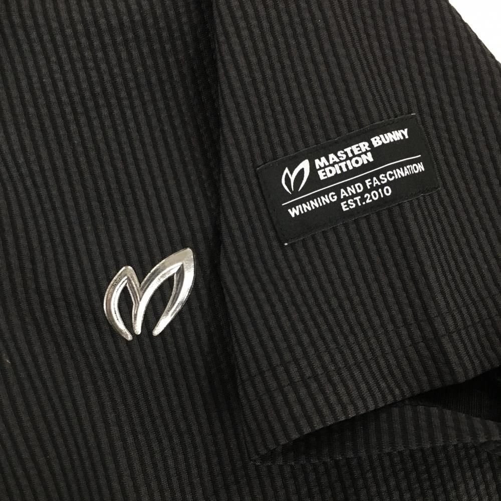 美品】マスターバニー 半袖ポロシャツ ダークグレー×黒