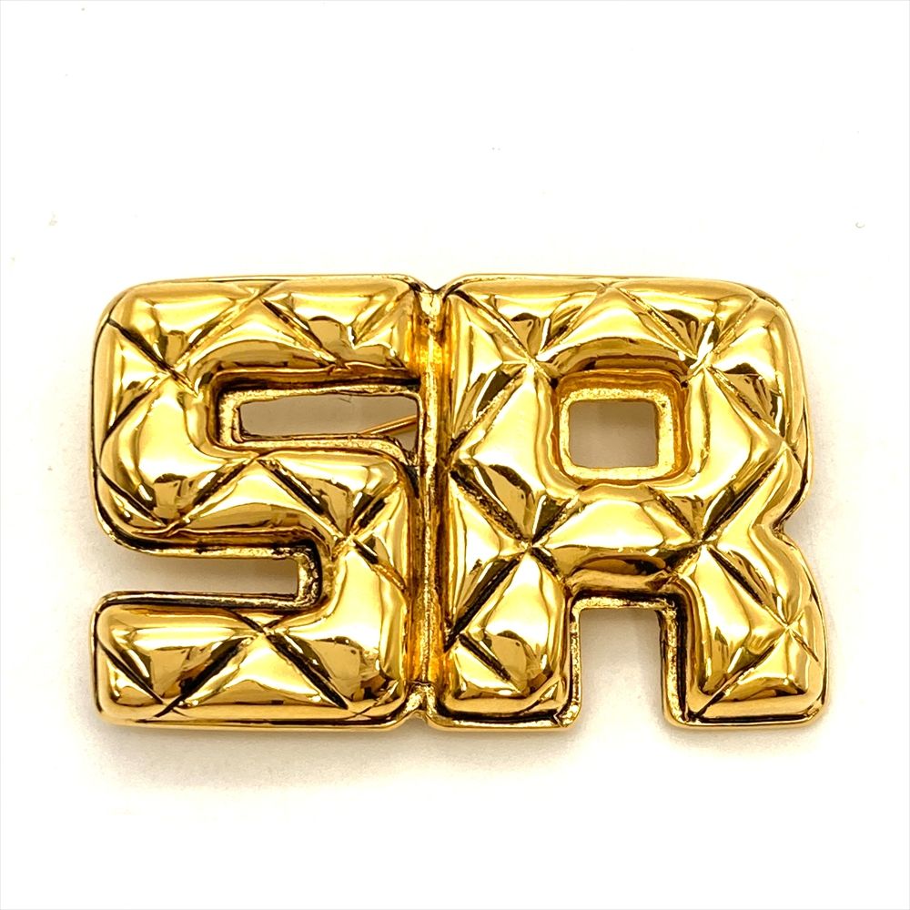 ソニアリキエル Sonia Rykiel ブローチ メタルg ゴールド