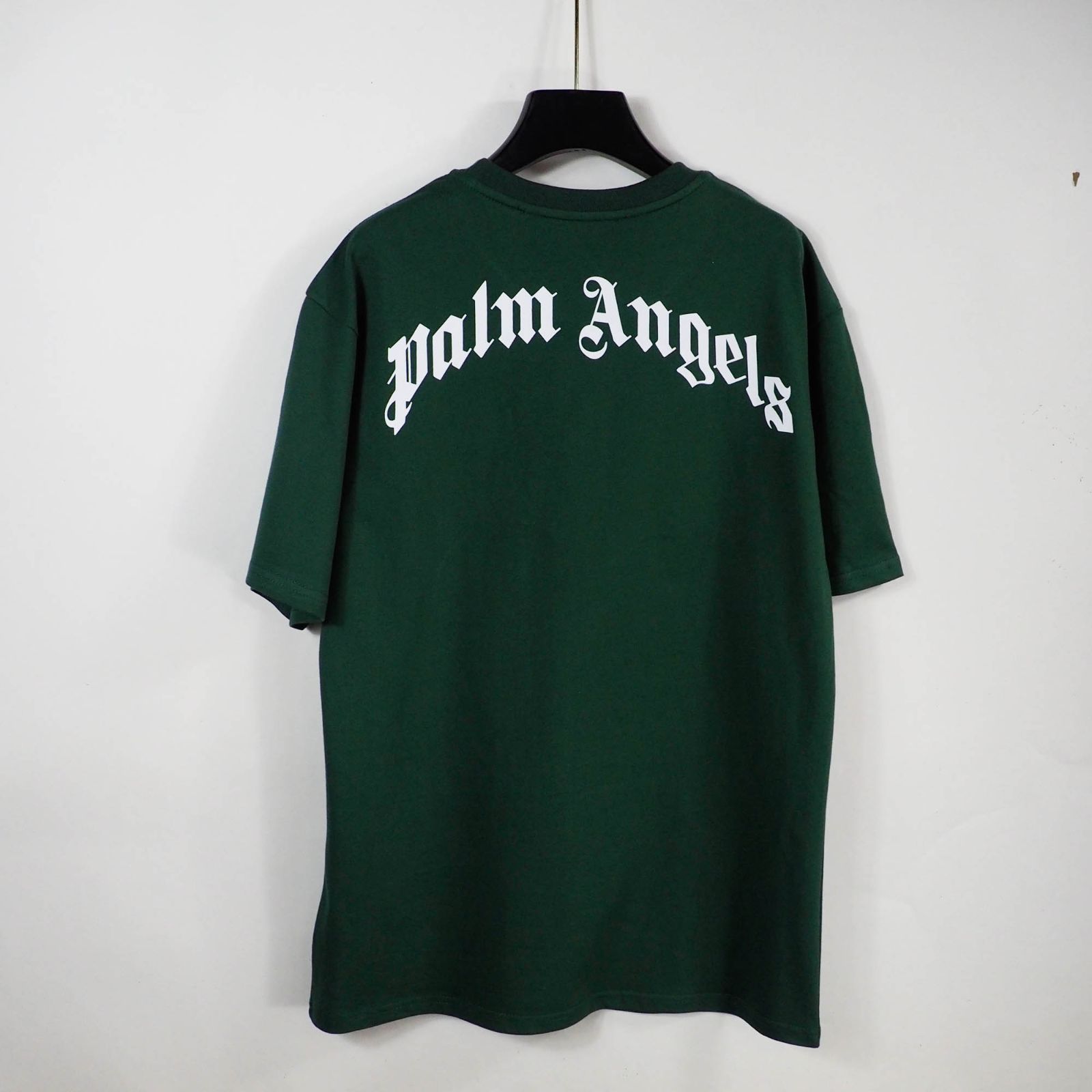 黒、未使用の大人気Palm Angelsパームエンジェルス 半袖Tシャツ 