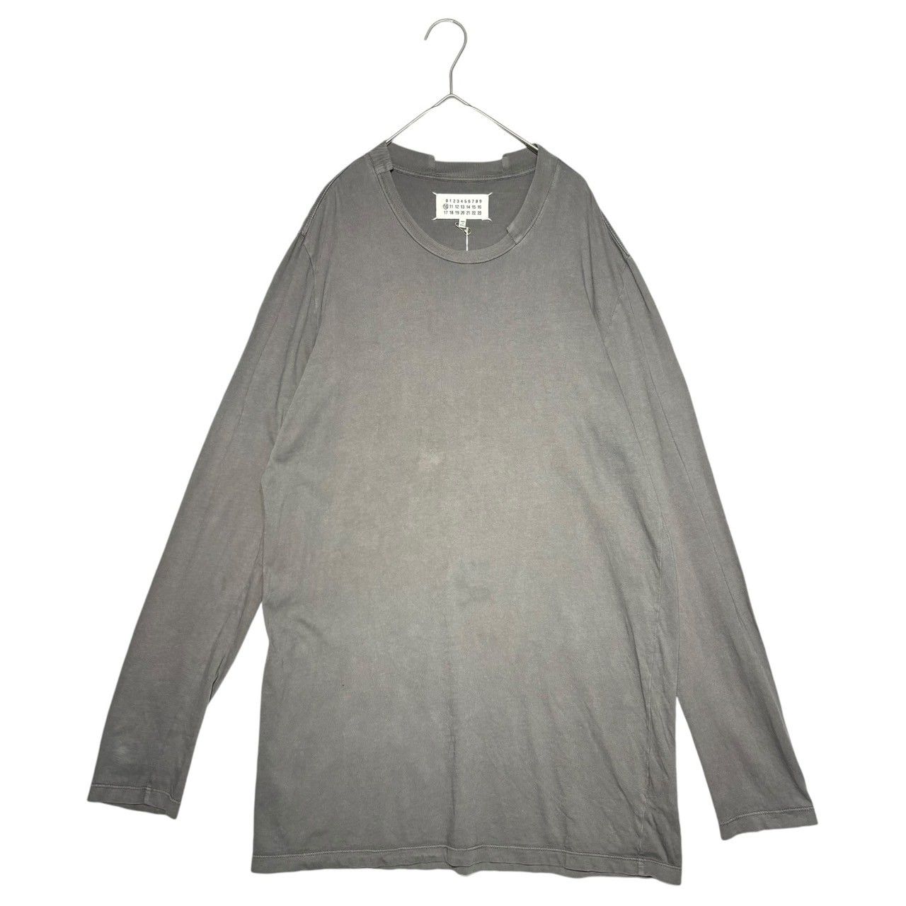 Maison Martin Margiela(メゾン マルタンマルジェラ) 14SS  Neck reconstruction L/S TEE ネック 再構築 長袖 Tシャツ S50GC0342 46(M程度) グレー カットソー