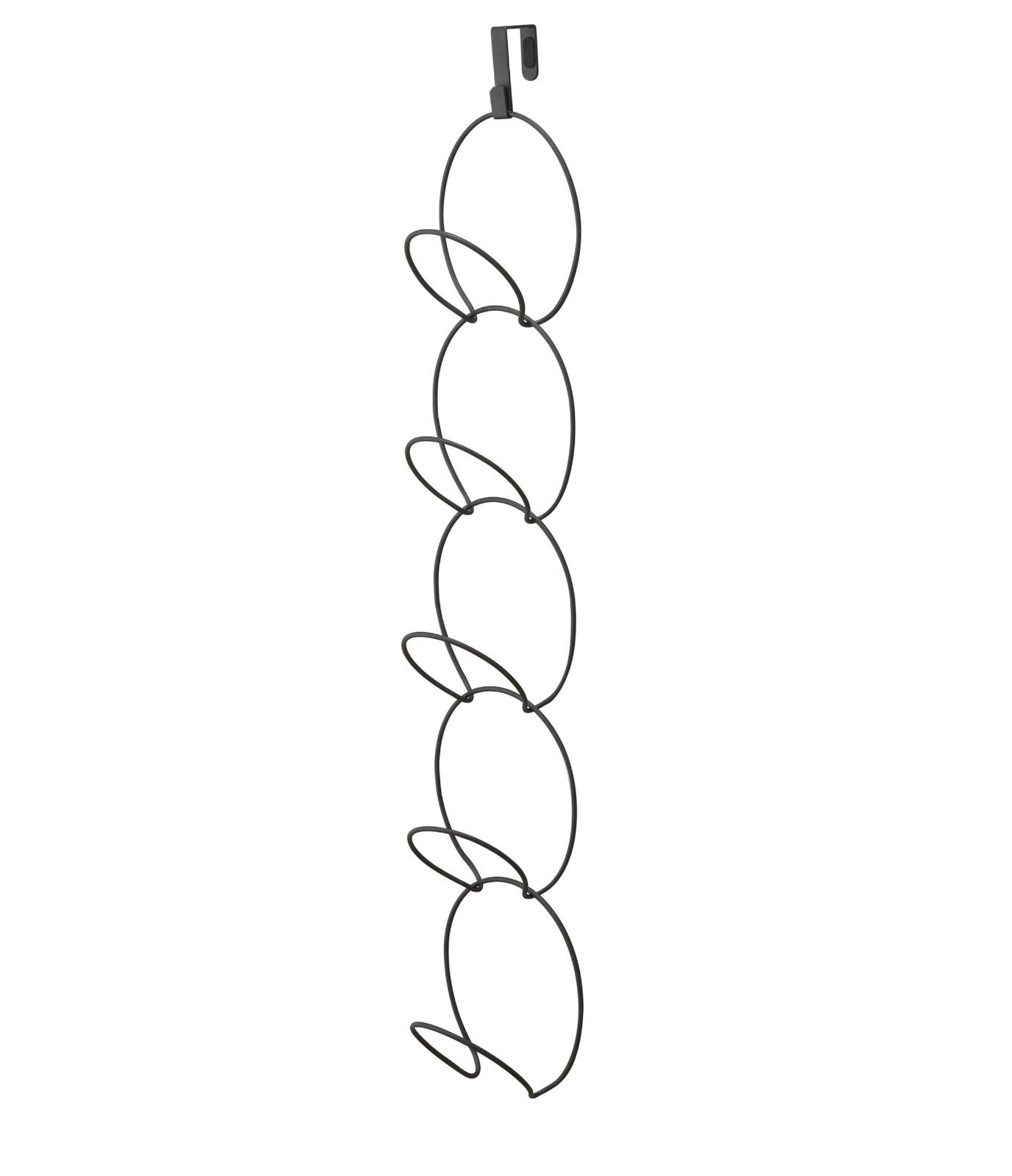 売切注意 6243 ドアフック まとめて収納 帽子掛け 約W14×D15×H86cm ブラック リングス ジョイントハンガー 山崎実業 Yamazaki