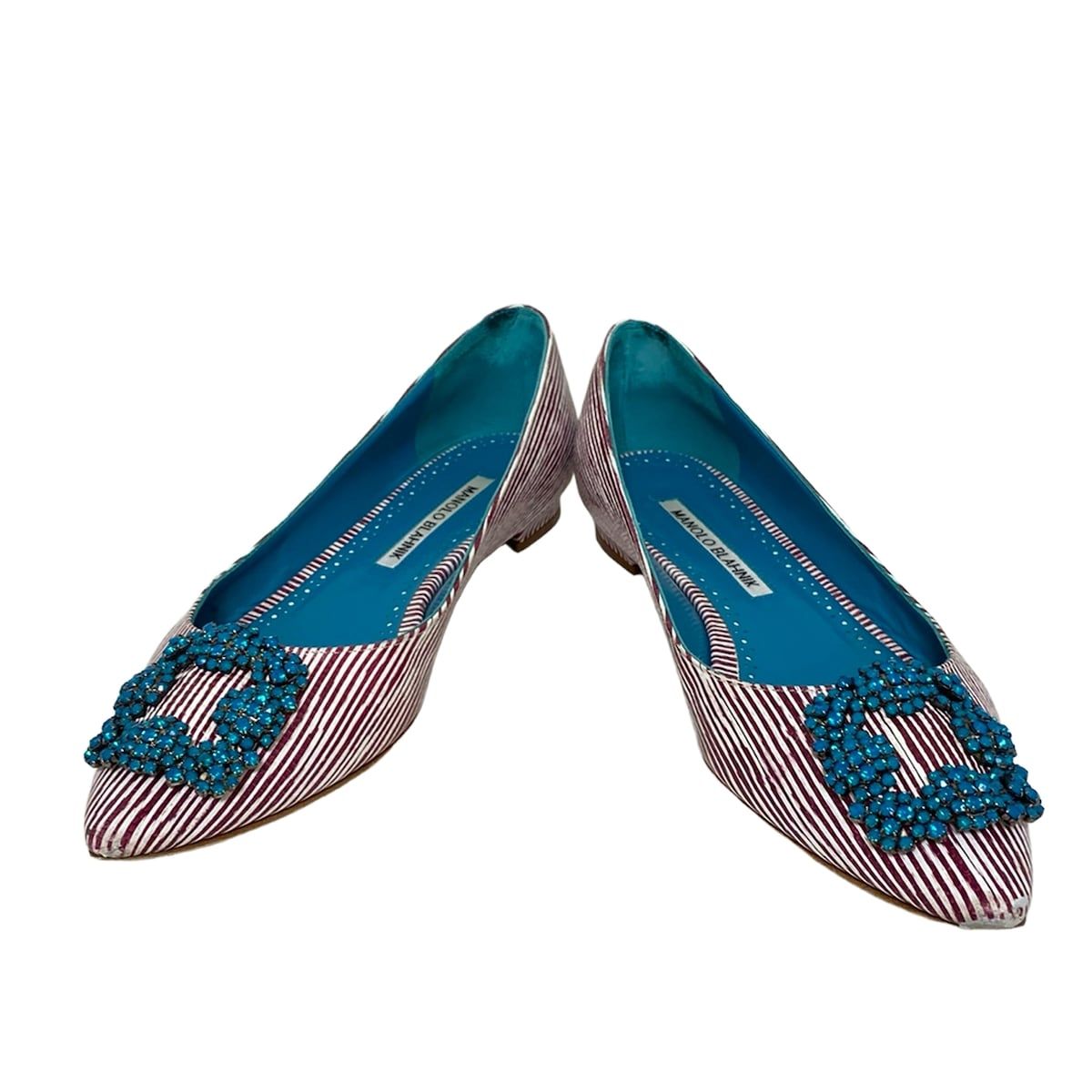 ストライプ|ビジュー レザー