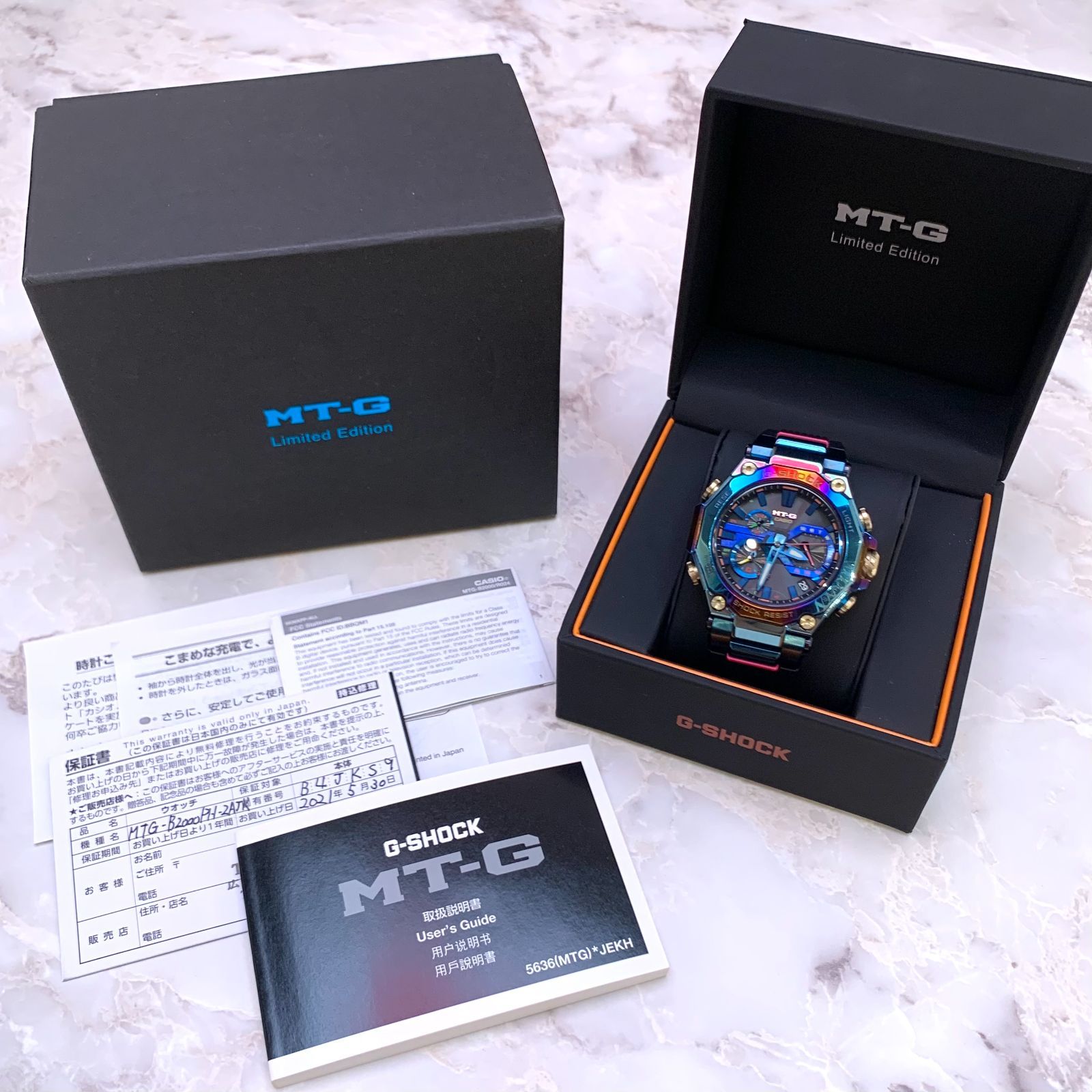 ▽【稼働品】CASIO カシオ G-SHOCK Gショック MT-G 「鳳凰」 ブルー 