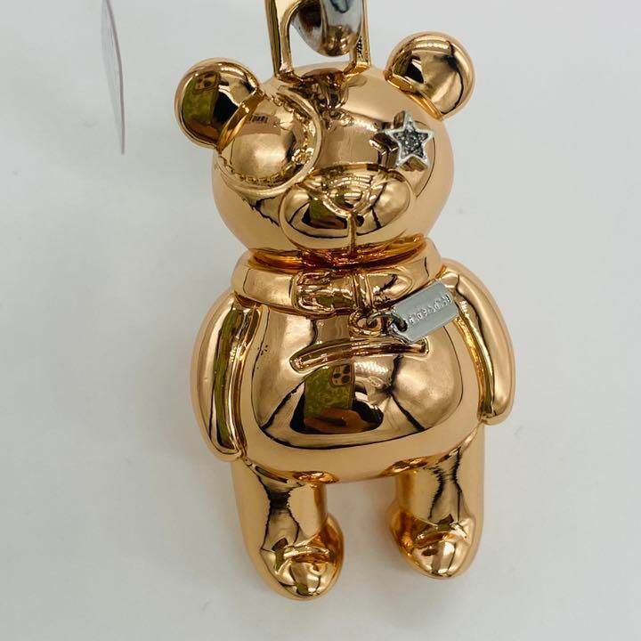 COACH コーチ ベア 3D キーホルダー ローズゴールド バックチャーム