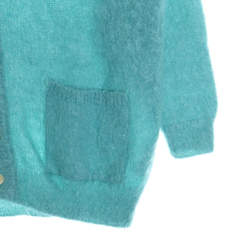 21AW AURALEE キッドモヘヤ ニット ターコイズ ブルー 即完売品 AURALEE オーラリー 21AW BRUSHED SUPER KID MOHAIR KNIT P/O