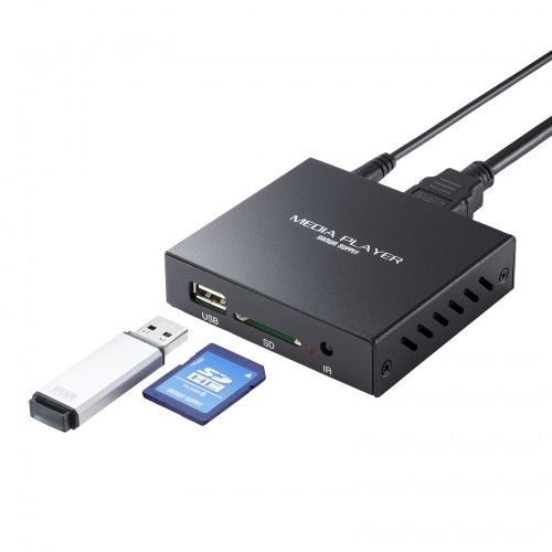 【メディアプレーヤー】サンワサプライ MED-PL2 BLACK 未使用品】サンワサプライ メディアプレーヤー MED-PL2K102