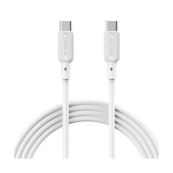 まとめ アドテックUSB2.0 Type-C to C ケーブル 100W出力 ホワイト 1m APC-V1010SCC-U2-WH 1本 ×5セット