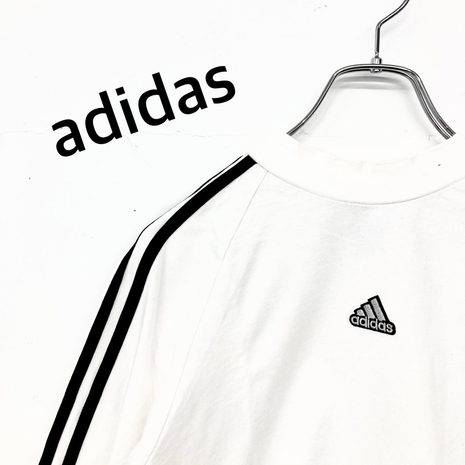 アディダス レディース カットソー トップス Adidas Rib T-shirt White